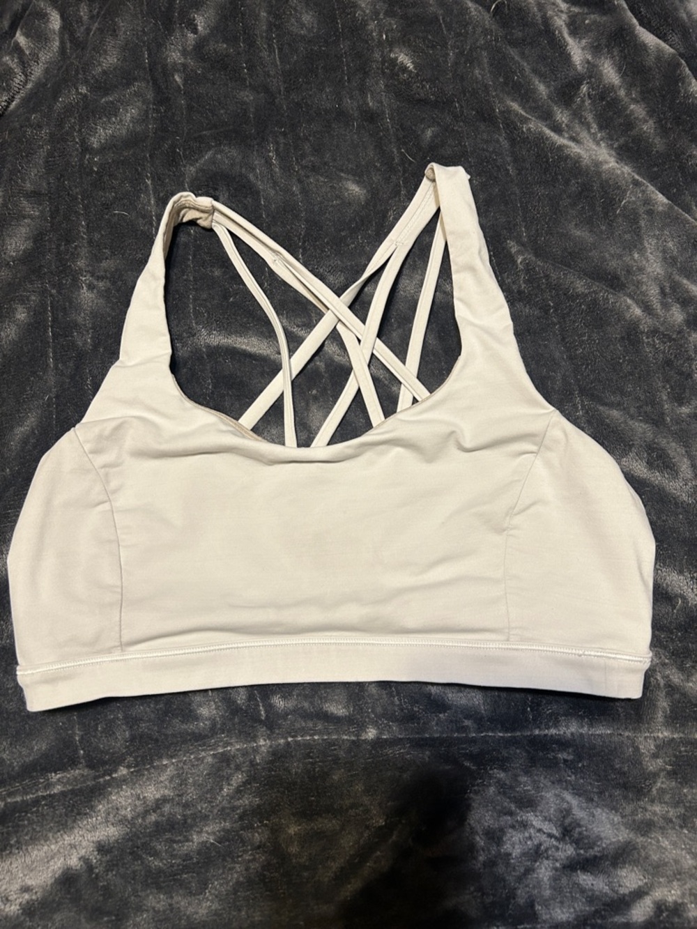 Lululemon white Strappy Women's Sports Bra size 10
